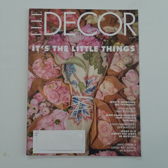 ELLE DECOR Magazine May 2025 Floral Decor Pottery Design Meredith Corporation - Picture 1 of 2